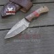 Handmade Damascus Hunting Knife | Damascus Pocket Knife | Hand Forged Knife For Husband Gifts For Boyfriend Gifts For Dad Gifts